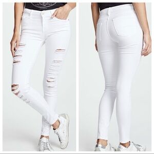 Frame Denim Le Skinny De Jeanne size 23 distressed jeans NWT MSRP $198